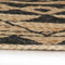 vidaXL - Vloerkleed - handgemaakt - met - zwarte - print - 150 - cm - jute