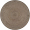 vidaXL - Vloerkleed - handgemaakt - rond - 120 - cm - jute - grijs