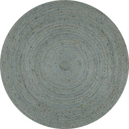 vidaXL - Vloerkleed - handgemaakt - rond - 120 - cm - jute - olijfgroen