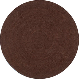 vidaXL - Vloerkleed - handgemaakt - rond - 150 - cm - jute - bruin