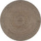 vidaXL - Vloerkleed - handgemaakt - rond - 150 - cm - jute - grijs