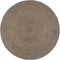 vidaXL - Vloerkleed - handgemaakt - rond - 150 - cm - jute - donkergrijs