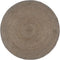 vidaXL - Vloerkleed - handgemaakt - rond - 210 - cm - jute - grijs