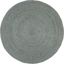 vidaXL - Vloerkleed - handgemaakt - rond - 210 - cm - jute - olijfgroen