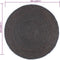vidaXL - Vloerkleed - handgemaakt - rond - 240 - cm - jute - donkergrijs