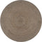 vidaXL - Vloerkleed - handgemaakt - rond - 90 - cm - jute - grijs