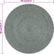 vidaXL - Vloerkleed - handgemaakt - rond - 90 - cm - jute - olijfgroen