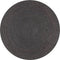 vidaXL - Vloerkleed - handgemaakt - rond - 90 - cm - jute - donkergrijs
