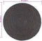 vidaXL - Vloerkleed - handgemaakt - rond - 90 - cm - jute - donkergrijs