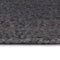 vidaXL - Vloerkleed - handgemaakt - rond - 90 - cm - jute - donkergrijs