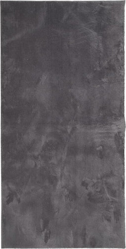 vidaXL - Vloerkleed - HUARTE - laagpolig - zacht - wasbaar - 100x200 - cm - antraciet
