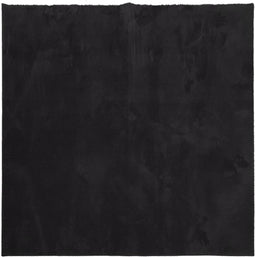 vidaXL - Vloerkleed - HUARTE - laagpolig - zacht - wasbaar - 120x120 - cm - zwart