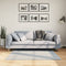 vidaXL - Vloerkleed - HUARTE - laagpolig - zacht - wasbaar - 120x120 - cm - blauw