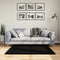 vidaXL - Vloerkleed - HUARTE - laagpolig - zacht - wasbaar - 120x120 - cm - zwart