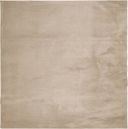 vidaXL - Vloerkleed - HUARTE - laagpolig - zacht - wasbaar - 120x120cm - zandkleurig