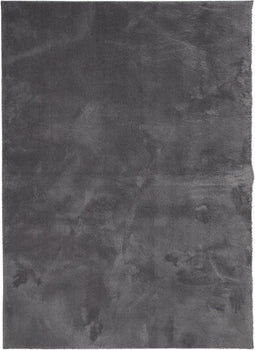 vidaXL - Vloerkleed - HUARTE - laagpolig - zacht - wasbaar - 140x200 - cm - antraciet