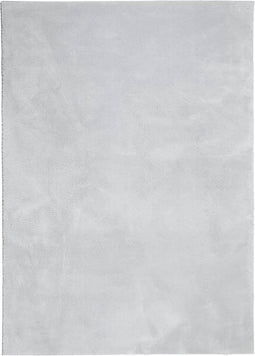 vidaXL - Vloerkleed - HUARTE - laagpolig - zacht - wasbaar - 140x200 - cm - grijs