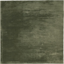 vidaXL - Vloerkleed - HUARTE - laagpolig - zacht - wasbaar - 160x160 - cm - bosgroen