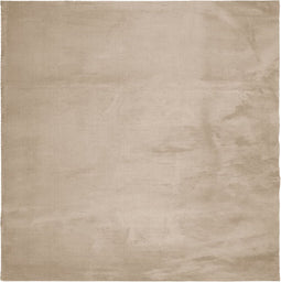 vidaXL - Vloerkleed - HUARTE - laagpolig - zacht - wasbaar - 160x160cm - zandkleurig