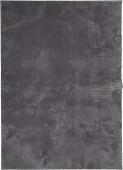 vidaXL - Vloerkleed - HUARTE - laagpolig - zacht - wasbaar - 160x230 - cm - antraciet