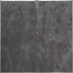 vidaXL - Vloerkleed - HUARTE - laagpolig - zacht - wasbaar - 200x200 - cm - antraciet