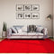 vidaXL - Vloerkleed - HUARTE - laagpolig - zacht - wasbaar - 200x200 - cm - rood