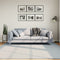 vidaXL - Vloerkleed - HUARTE - laagpolig - zacht - wasbaar - 200x200 - cm - blauw