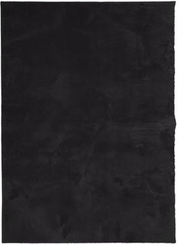 vidaXL - Vloerkleed - HUARTE - laagpolig - zacht - wasbaar - 200x280 - cm - zwart