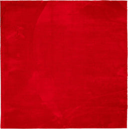 vidaXL - Vloerkleed - HUARTE - laagpolig - zacht - wasbaar - 240x240 - cm - rood