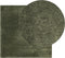 vidaXL - Vloerkleed - HUARTE - laagpolig - zacht - wasbaar - 240x240 - cm - bosgroen