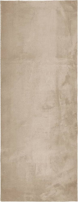 vidaXL - Vloerkleed - HUARTE - laagpolig - zacht - wasbaar - 80x200 - cm - zandkleurig
