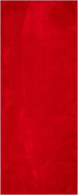 vidaXL - Vloerkleed - HUARTE - laagpolig - zacht - wasbaar - 80x200 - cm - rood