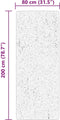 vidaXL - Vloerkleed - HUARTE - laagpolig - zacht - wasbaar - 80x200 - cm - rood