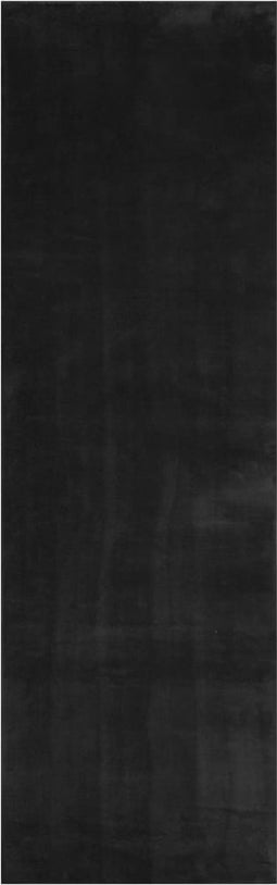 vidaXL - Vloerkleed - HUARTE - laagpolig - zacht - wasbaar - 80x250 - cm - zwart