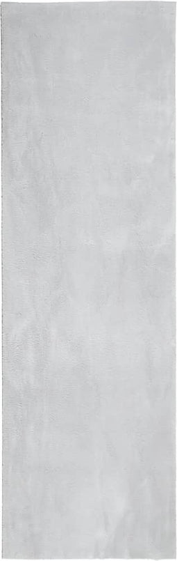 vidaXL - Vloerkleed - HUARTE - laagpolig - zacht - wasbaar - 80x250 - cm - grijs
