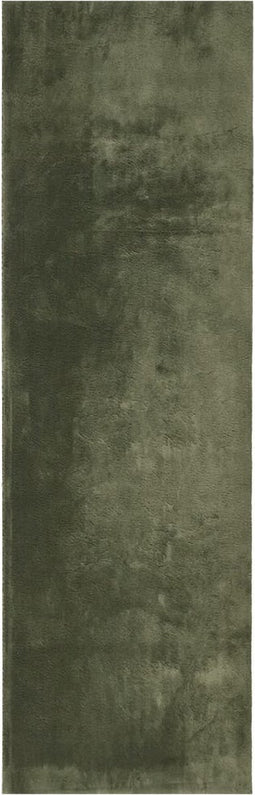 vidaXL - Vloerkleed - HUARTE - laagpolig - zacht - wasbaar - 80x250 - cm - bosgroen