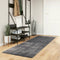 vidaXL - Vloerkleed - HUARTE - laagpolig - zacht - wasbaar - 80x250 - cm - antraciet