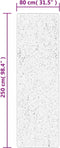 vidaXL - Vloerkleed - HUARTE - laagpolig - zacht - wasbaar - 80x250 - cm - roze