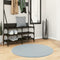 vidaXL - Vloerkleed - HUARTE - laagpolig - zacht - wasbaar - Ø - 100 - cm - blauw