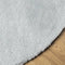 vidaXL - Vloerkleed - HUARTE - laagpolig - zacht - wasbaar - Ø - 100 - cm - blauw