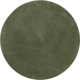 vidaXL - Vloerkleed - HUARTE - laagpolig - zacht - wasbaar - Ø - 120 - cm - bosgroen