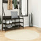 vidaXL - Vloerkleed - HUARTE - laagpolig - zacht - wasbaar - Ø - 120 - cm - crème