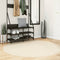 vidaXL - Vloerkleed - HUARTE - laagpolig - zacht - wasbaar - Ø - 160 - cm - crème