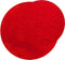 vidaXL - Vloerkleed - HUARTE - laagpolig - zacht - wasbaar - Ø - 160 - cm - rood