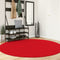 vidaXL - Vloerkleed - HUARTE - laagpolig - zacht - wasbaar - Ø - 200 - cm - rood