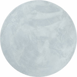 vidaXL - Vloerkleed - HUARTE - laagpolig - zacht - wasbaar - Ø - 80 - cm - blauw