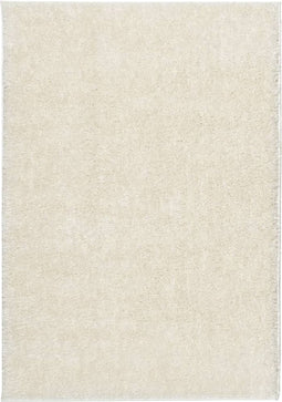 vidaXL - Vloerkleed - ISTAN - hoogpolig - glanzend - 120x170 - cm - crèmekleurig