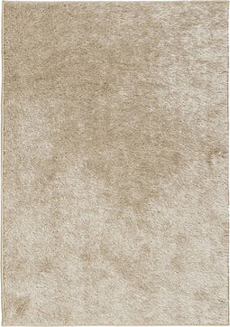 vidaXL - Vloerkleed - ISTAN - hoogpolig - glanzend - 120x170 - cm - beige