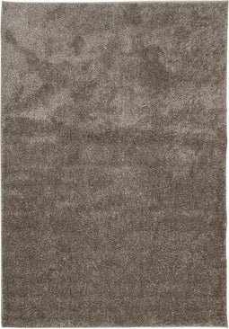 vidaXL - Vloerkleed - ISTAN - hoogpolig - glanzend - 140x200 - cm - grijs