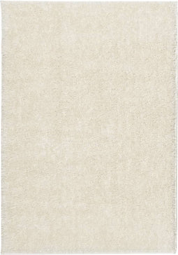 vidaXL - Vloerkleed - ISTAN - hoogpolig - glanzend - 140x200 - cm - crèmekleurig